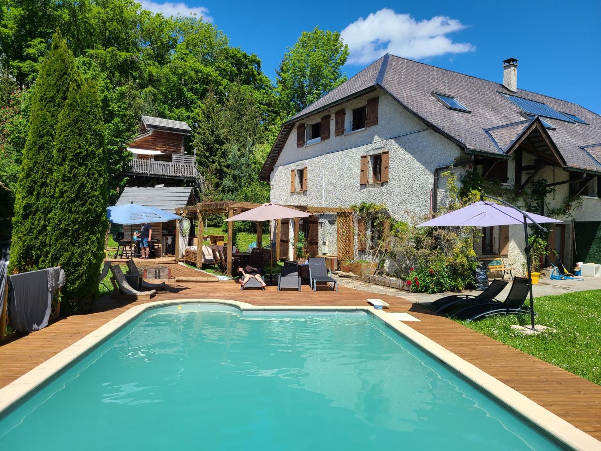 L'Oree Des Bornes-Appartement Avec Piscine Evires Екстер'єр фото
